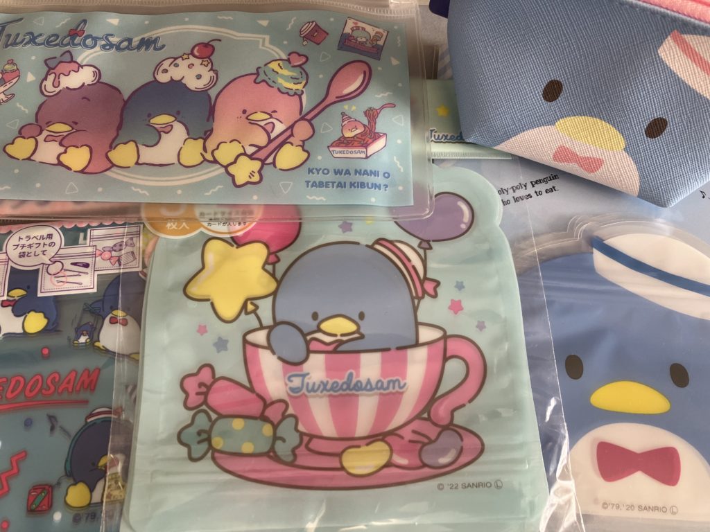 タキシードサム　ジッパーバッグとポーチ